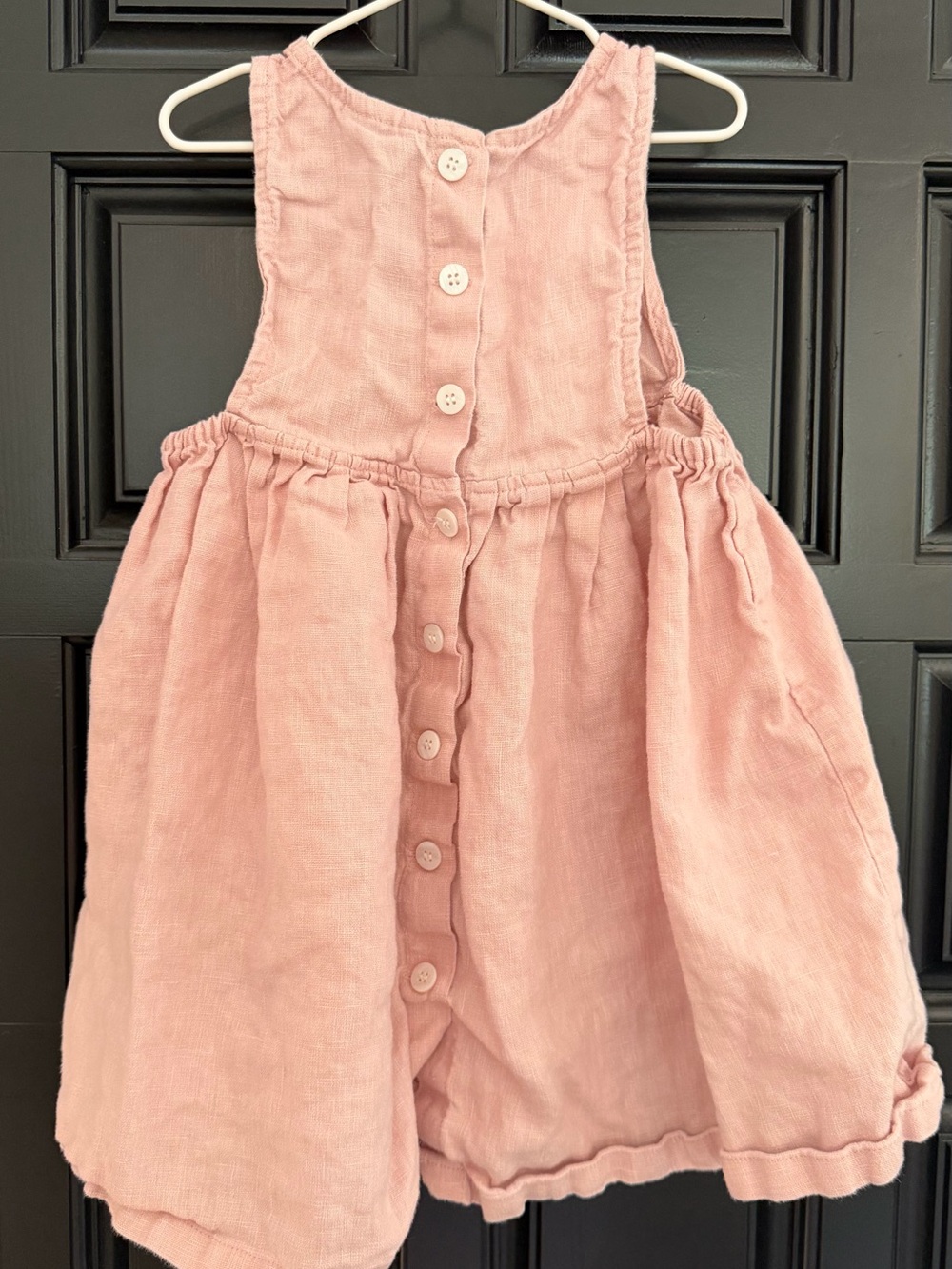 Kid 4T Marlow and Mae blush pink linen dress - Picture 2 of 3